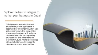Best strategies to market your business in Dubai​