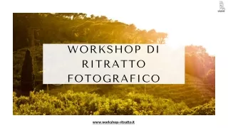 Imparare a Fotografare | Workshop di ritratto