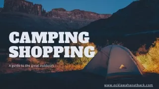 Camping Shopping Store - Ocklawaha Outback