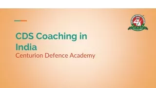 CDS Coaching in India - CDA