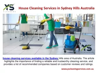 Home Cleaning Services in Sydney