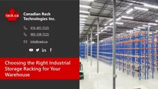 Choosing the Right Industrial Storage Racking for Your Warehouse