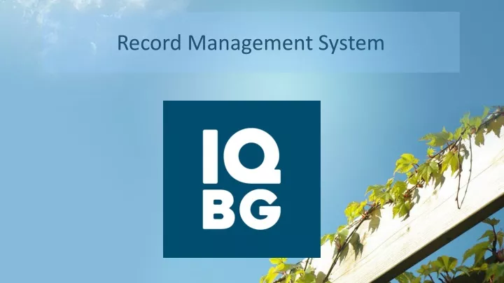 record management system