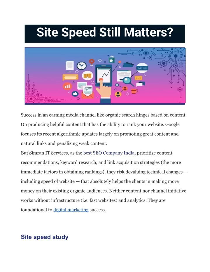 site speed still matters