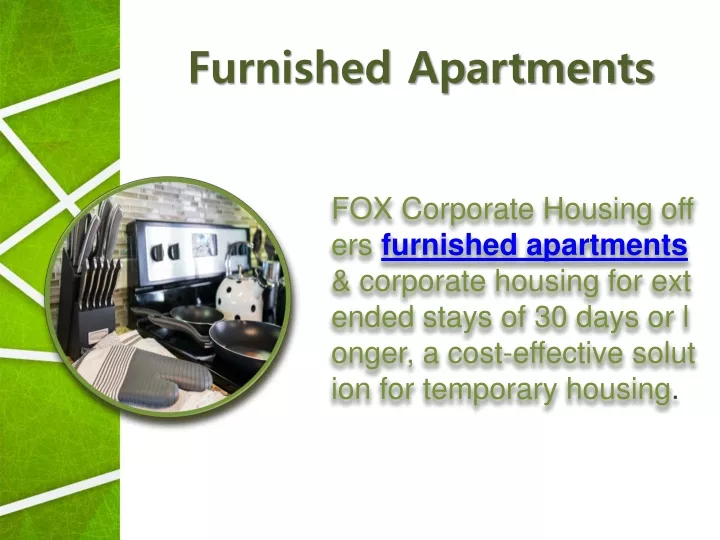 furnished apartments