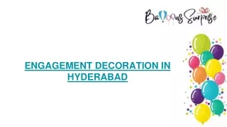 Engagement decorations in hyderabad