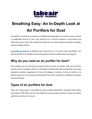 breathing easy an in depth look at