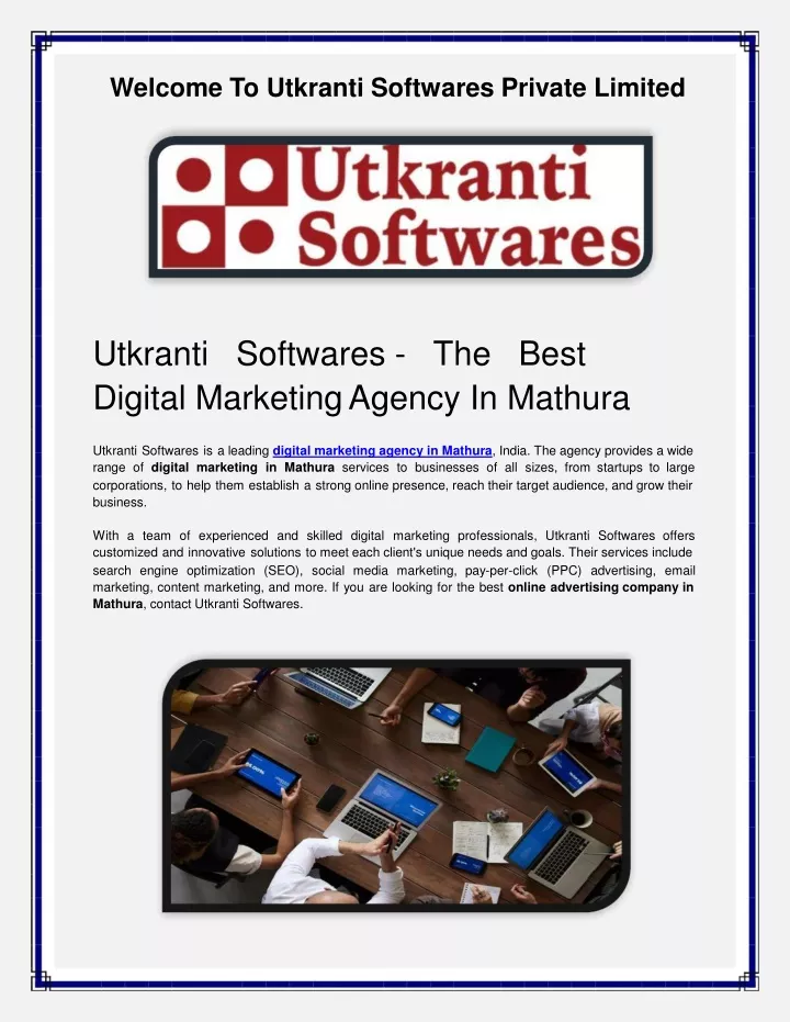 welcome to utkranti softwares private limited