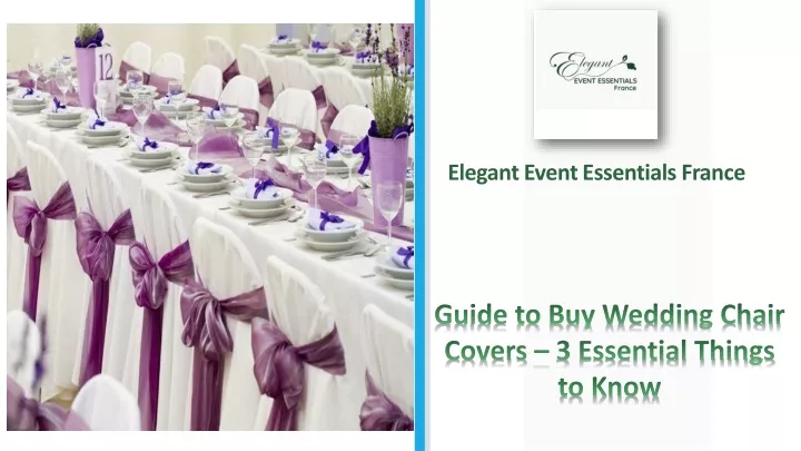 elegant event essentials france