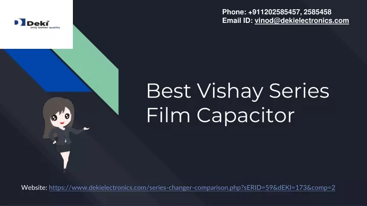 best vishay series film capacitor