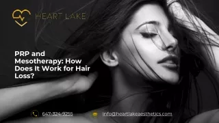 PRP and Mesotherapy: How Does It Work for Hair Loss?