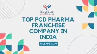 Top PCD Pharma Franchise Company in India