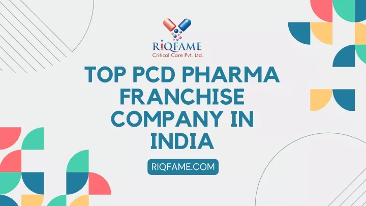 top pcd pharma franchise company in india