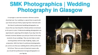 Wedding Photography In Glasgow