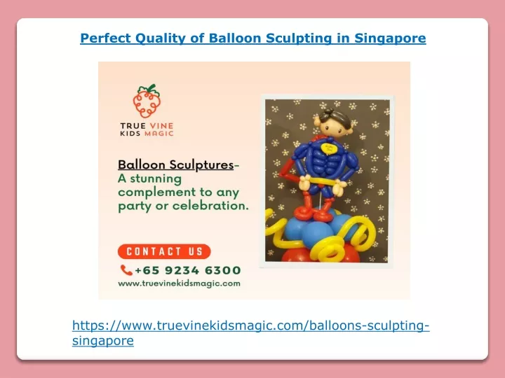 perfect quality of balloon sculpting in singapore