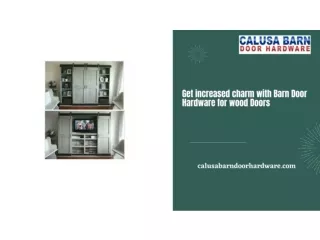 Get increased charm with Barn Door Hardware for wood Doors