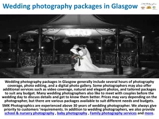 Wedding photography packages in Glasgow ppt new