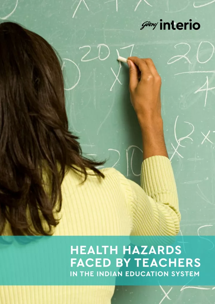 health hazards faced by teachers in the indian