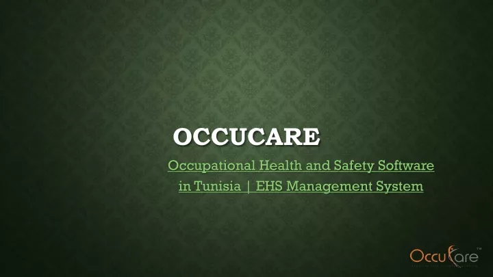 occucare