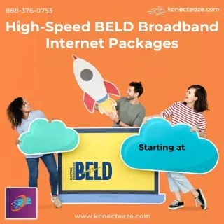 high speed beld broadband internet packages