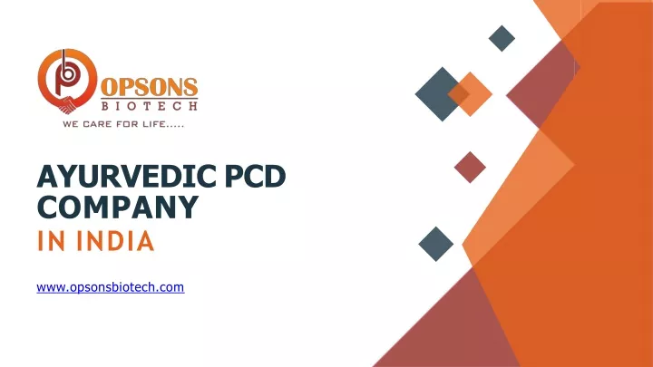 ayurvedic pcd company