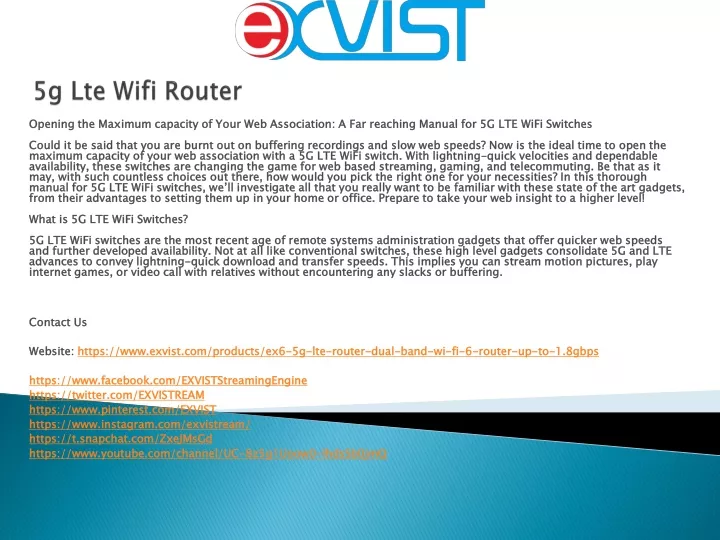 5g lte wifi router