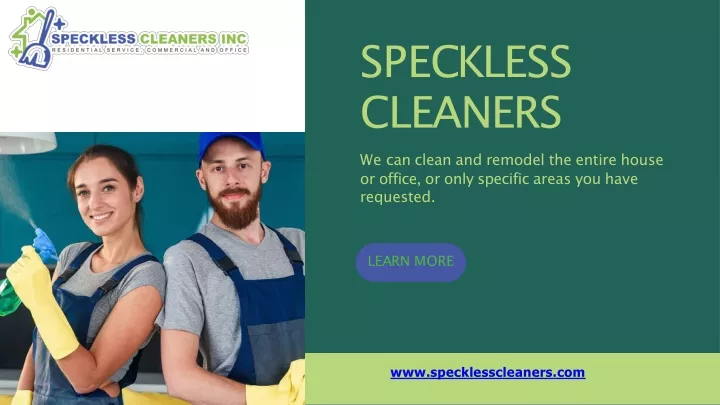 s p e c k l e s s cleaners