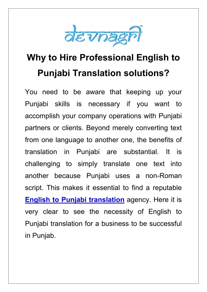 why to hire professional english to