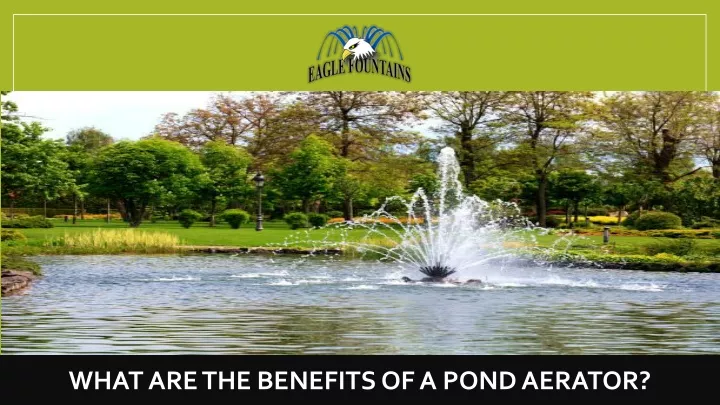 what are the benefits of a pond aerator