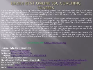 eazily best online ssc coaching classes