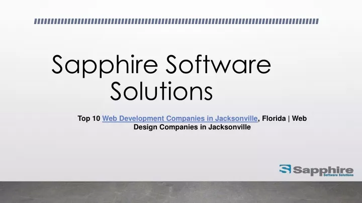 sapphire software solutions