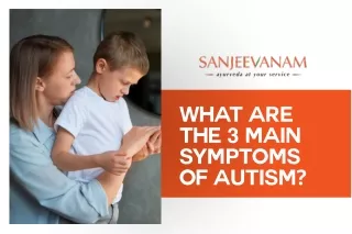What are the 3 main symptoms of Autism?