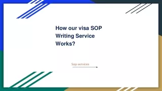How our visa SOP Writing Service Works