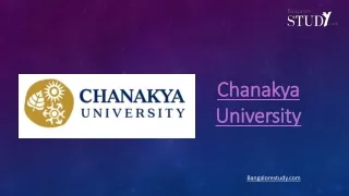 Chanakya University Bangalore, Courses, Admissions