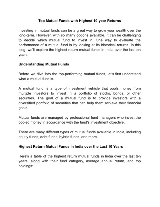 Top Mutual Funds with Highest 10-year Returns.docx