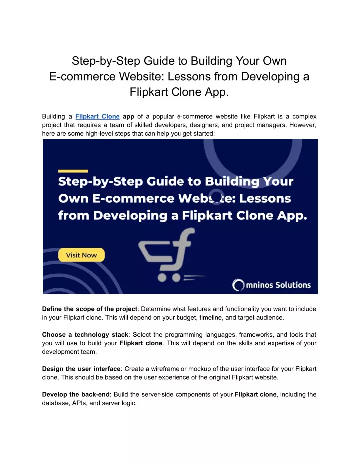 step by step guide to building your