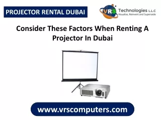 projector rental dubai