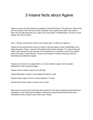 3 insane facts about Agave