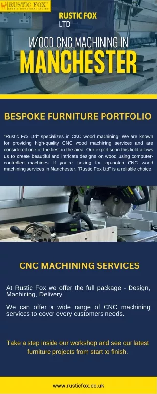 CNC Wood Machining Manchester | Rustic Fox Ltd