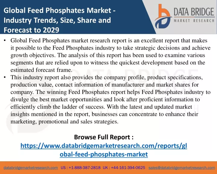 global feed phosphates market industry trends