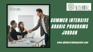 Summer Intensive Arabic Programs Jordan