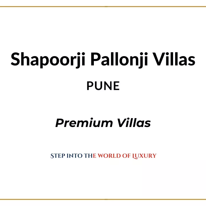 shapoorji pallonji villas