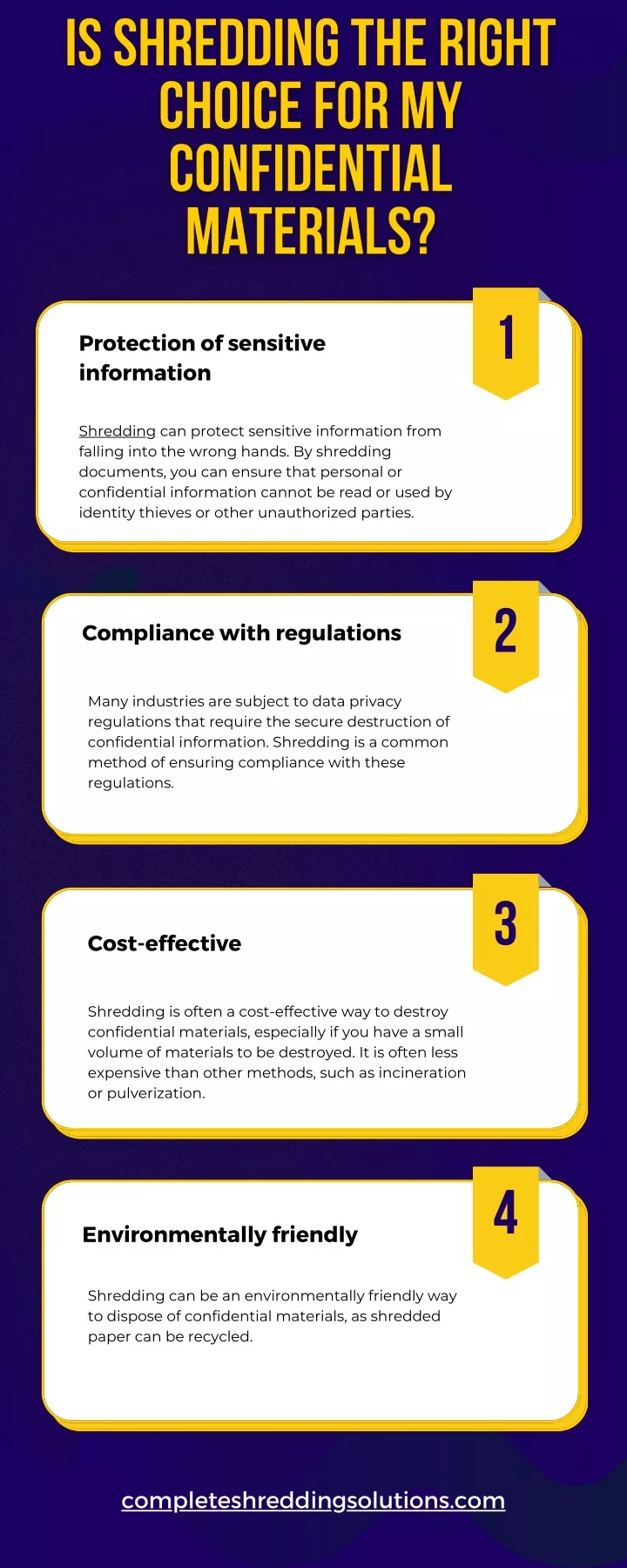 Common Shredding Methods From Most to Least Secure