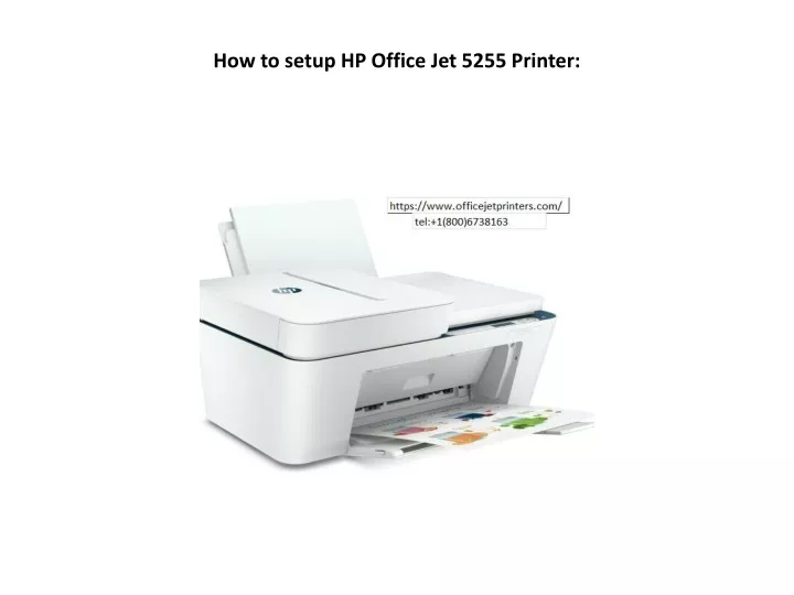 how to setup hp office jet 5255 printer