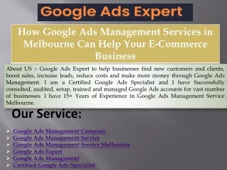 about us google ads expert to help businesses