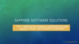 sapphire software solutions