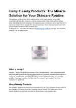 Hemp Beauty Products_ The Miracle Solution for Your Skincare Routine - slide 1