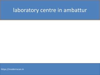 laboratory centre in ambattur