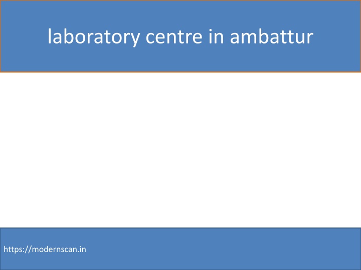 laboratory centre in ambattur