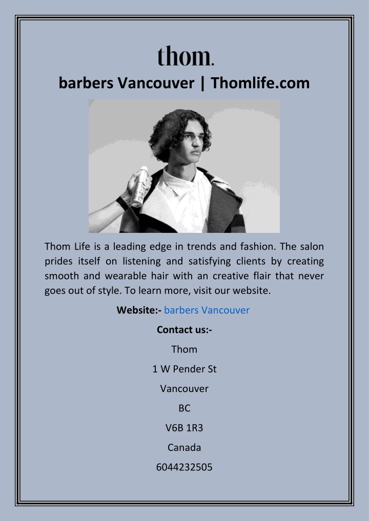 barbers vancouver thomlife com